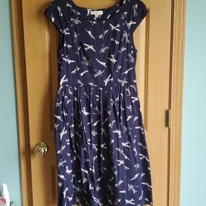 Emily and Fin fit and flare airplane dress